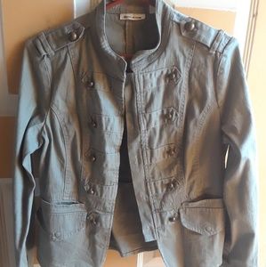 DKNY LIGHT ARMY GREEN MILITARY STYLE JACKET